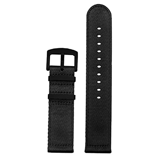 Bracelet montre nylon 22mm homme anti-transpiration et confortable