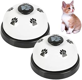 FOROREH Pet Training Bells, 2 Pack Dog Doorbell Dog Potty Toilet Training Bell Interaction Bell for for Housing and Outdoor Training Dog/Interactive Toys/Eating Communication Bells