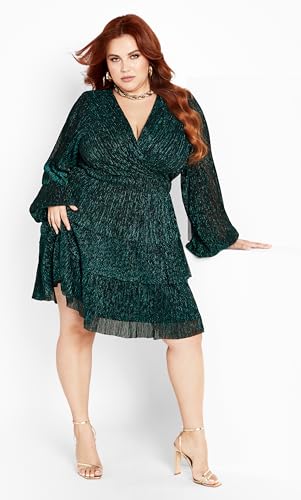City Chic Plus Size Dress, Lilian Sparkle Dress2
