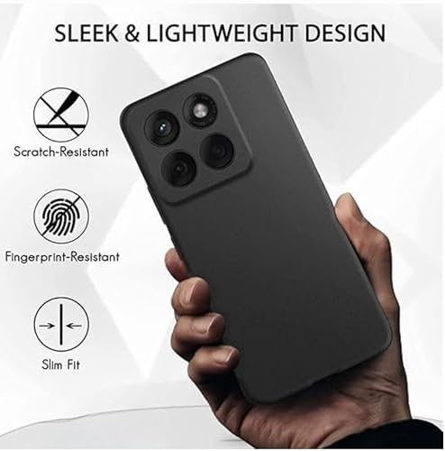 Image of Designerz hub Motorola G86 Power Back Cover | Soft Silicone Slim Back Case Cover for Motorola G86 Power- Black