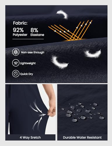 GymBrave Women's Capri Pants with 6 Pockets Quick Dry Lightweight Cargo Hiking Capris Outdoor Casual Travel4