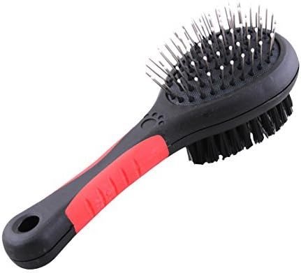 Ennc Pet Grooming Tools 2 Sided Dog Comb Brushes Dual Sided Pin and Bristle Cat Deshedding Hair Brush for Dogs Cats Short or Long Hair