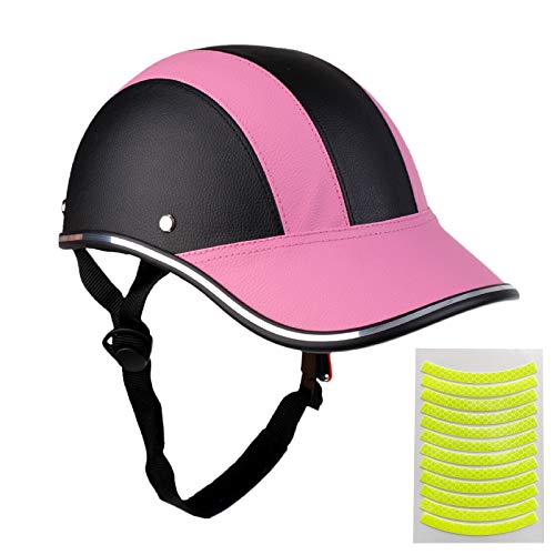 Bicycle Helmet for Adults Small/Large Bike Helmet for Women and Men Adjustable Safe Baseball Cap PU...