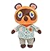 Wishtoy Gioco di Anime Giocattoli di Peluche, Animal Crossing Tom Nook Bambole di Pezza Cuscino Morbido, Regali di Compleanno per Ragazze 20Cm A
