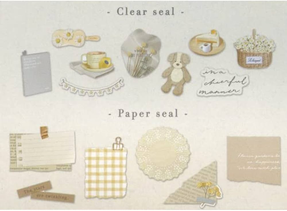 Amazon | クーリア チルティフレークシール イエロー | シール