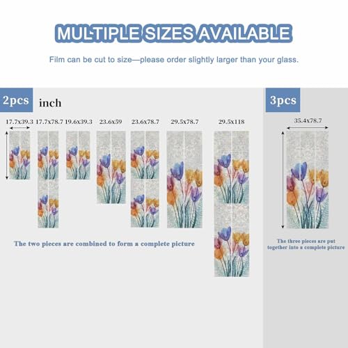 Película decorativa para ventana Rainbow privacidad 19.6"x39.3" miniatura 5