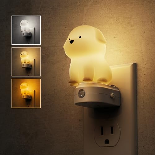 L LOHAS LED Plug in Night Light for Kids, 3D Cute Puppy Night Lights - image 1