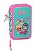 safta Unisex Kinder LOL Surprise Federmäppchen für die Schule, Türkis/Rosa, 125x40x195 mm