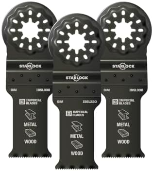 Imperial Blades IBSL330-1 Starlock 1-1/8" Multi-Material Metal/Wood Blade, 1PC, One Size image 5