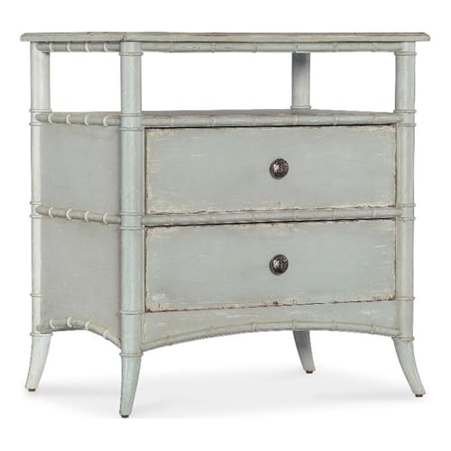 Hooker Furniture Charleston Wood Nightstand in Blue