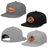 lanleay Personalized Toddler Baby Hats,Custom Baseball Caps with Name,Adjustable Snapback Truck Caps for Infants,Softball Caps for Boys Girls and Adults(Style-A), Small-Large
