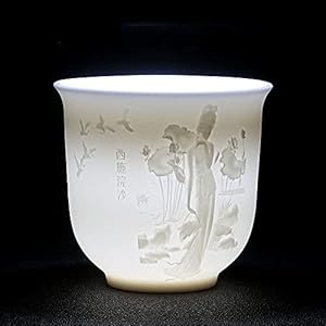 Tea Set Ceramic Teacup Meditation Cup Handmade Three-Dimensional Relief Tea Bowl Chinese Tea Set Accessories Cup Modern Tea Sets Cups (Color : B4-8X7.5CM 200) (B4 8×7.5cm