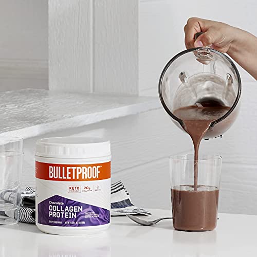 Bulletproof Chocolate Collagen Protein Powder With Mct Oil, 19G Protein, 14.3 Oz, Collagen Peptides And Amino Acids For Healthy Skin, Bones And Joints #TOP5