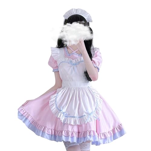 Costume de soubrette française complet avec tablier et bandeau pour vos soirées