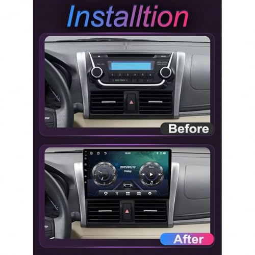 Radio 2 DIN para Toyota Vios 2014 con Carplay y Android Auto 2