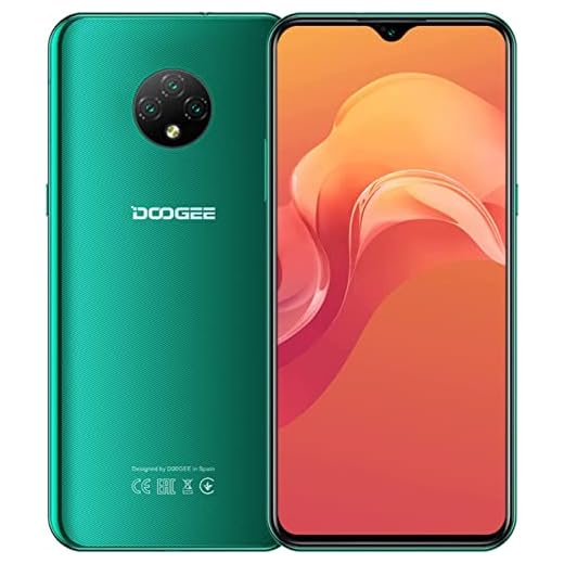 DOOGEE Téléphone Portable, X95T (2023), 13MP Caméra Arriére, 4350mAh/10W, 3Go+16Go(SD 256Go), 6.52”HD Quad-Core, OTG/Dual SIM Smartphone Debloqué- Vert