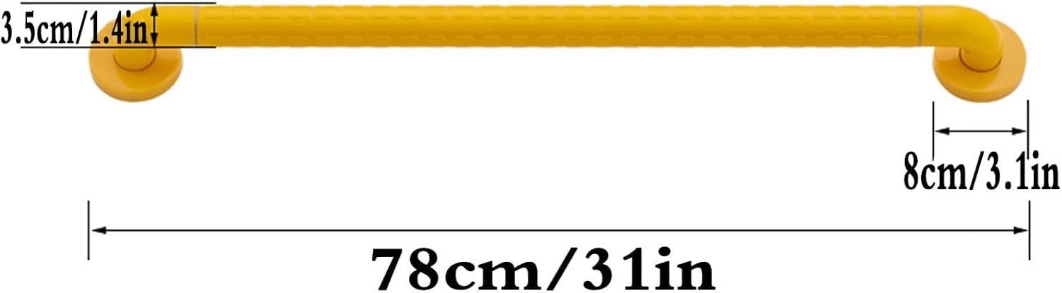 Uchwyt łazienkowy ze stali nierdzewnej antypoślizgowy, 78cm/31in, 78cm/31in