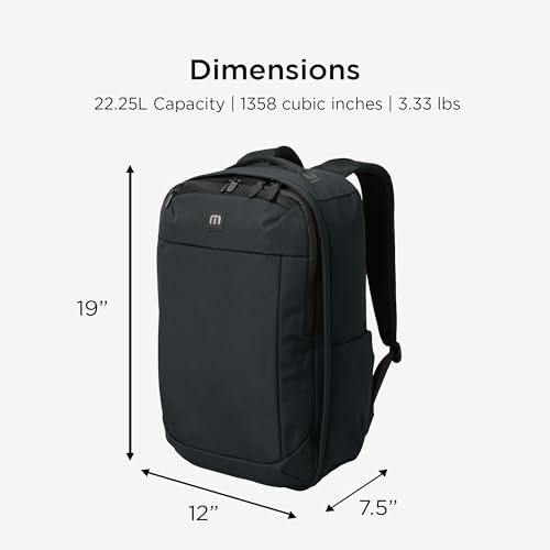 TravisMathew Lateral Convertible Travel Backpack/Briefcase, Black - Image 4