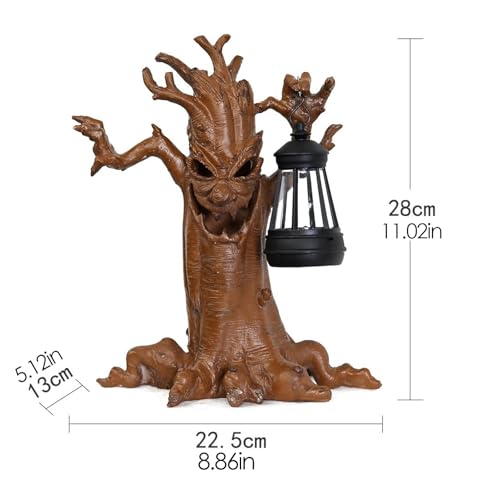 Célébrations de vacances Halloween statue arbre déco magique
