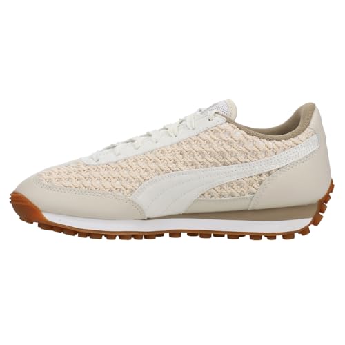 PUMA Womens Easy Rider Knit Lace Up Sneakers Shoes Casual - Beige, Off White - Size 10 M3