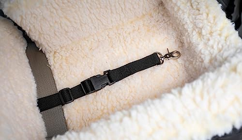 Image of Snoozer Dog Car Seat for Dogs up to 18lbs, Lookout I, Grey Quilted (S)