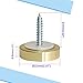 Aopin Mirror Screw Cap, Decorative Screws Cover Fasteners for Sign/Advertising Hardware Nails/Construction, Polished Shiny Gold, Round Bevel Edge, 22mm, 2Pcs