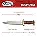 SZCO Full Tang Hunting Knife 15 Inch - 14th Century Dagger Knife with Brown Wood Handle, Stainless Steel Blade & Sheath - Pocket Knife for Hunting, Cutting & Outdoor uses - Knives for Men