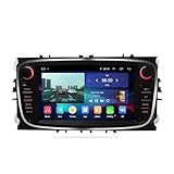 SAFWEL 4G HIFI Android 11 2 Din Radio Car Multimedia Player 7''Autoradio Gps Carplay DVD Fit For Ford Focus S-Max Mondeo Galaxy C-Max (Size : B-L6 Pro(6-128GB) CAM)