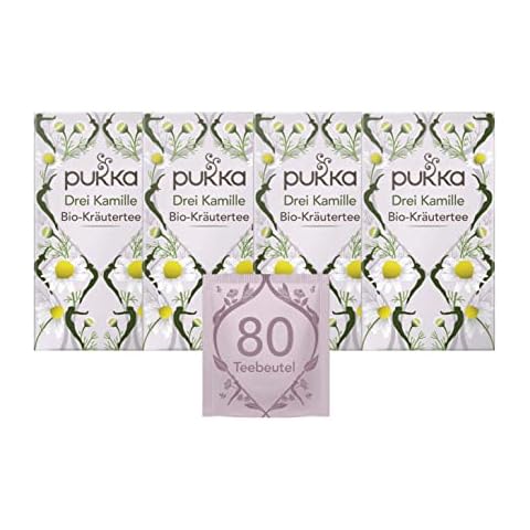 Pukka Bio-Tee Drei Kamille 80 Teebeutel Cover