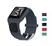 DingTool Tomtom Runner Cardio Band, Silicone Repalcement Band Tomtom Multi-Sport GPS Watch, Tomtom Runner + HRM Watch Other Tomtom Runner 1 Series Models (Navy-Blue)