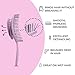 Ninabella Detangle Hair Brush for Women & Men - Does not Pull - Straightening Brushes for Straight & Curly Hair - Unique Spiral Detangling Hairbrush - Pink
