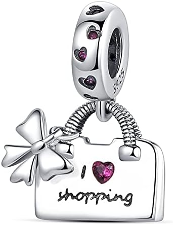 MULA 925 Sterling Silver Charms for Bracelets Handbag Dangle Pendants Beads Cute Cat Turtle Charms Jewelry Gift for Women
