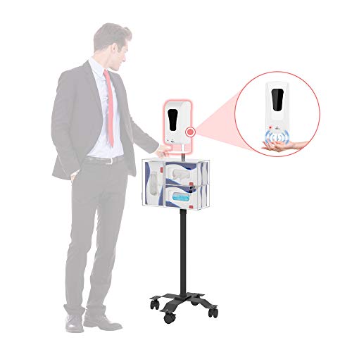 Image of CTA Digital Compact Mobile Sanitizing Station & Automatic Soap Dispenser