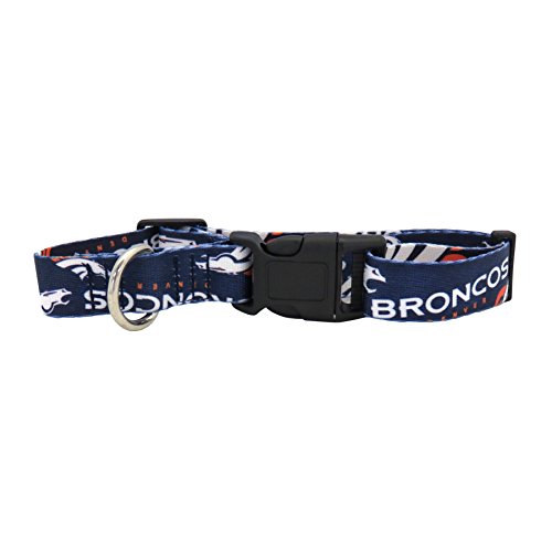 Little Earth 320101-BRNC-M: Denver Broncos Pet Team Collar