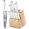 Home-Hero-Kitchen-Knife-Set-with-Sharpener-High-Carbon-Stainless-Steel-Knife-Block-Set-with-Ergonomic-Handles-16-Pcs-White Home Hero Kitchen Knife Set with Sharpener - High Carbon Stainless Steel Knife Block Set with Ergonomic Handles (16 Pcs - White)