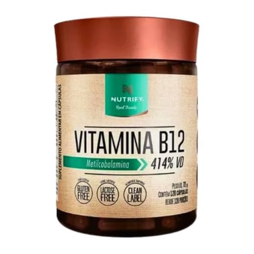 Vitamina b12 metilcobalamina 414% 120 caps nutrify