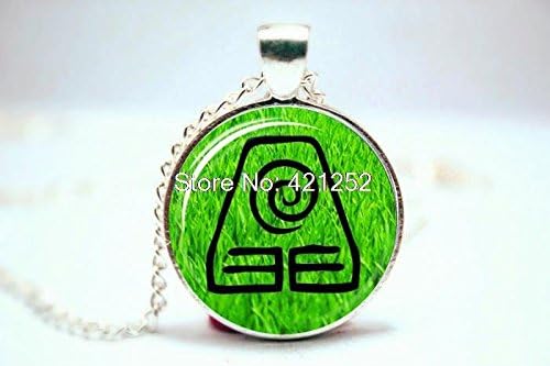 Pretty Lee 2015 Fashion Earth Kingdom Avatar The Last Airbender Necklace Earth Kingdom Pendant Glass Photo Cabochon Necklace Christmas gift