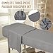 12 Pcs 4 Sets Premium Microfiber Massage Table Sheet Set, Include Massage Table Cover, Massage Fitted Sheet, Massage Rest for Beauty Salon Spa Hair Salon, Grey