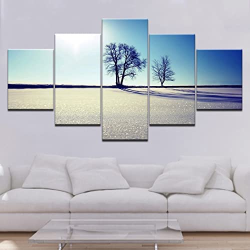 Tableau moderne pour salon et appartement décoration murale 5 pcs
