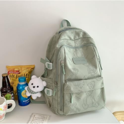 Sac à dos d'école ours noir avec grand espace pour étudiants