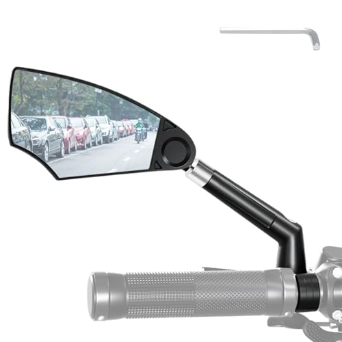 Espejo Retrovisor para Bicicleta - Espejos Retrovisores Seguros - Irrompible Accesorios Portátiles para Ciclismo en Carretera Touring Transporte Carreras Seguridad Viajes Exteriores