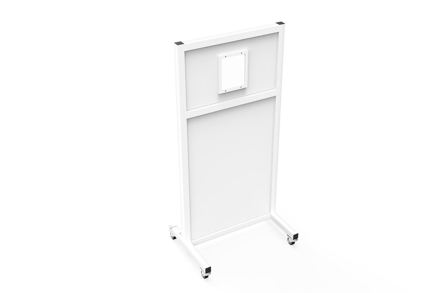 Mobile Leaded Radiation Barrier – 12″ × 10″ Lead-Glass Window - 2.0 mm Pb Eq Full-Body X-Ray Shield - Portable on Locking Casters - 8 Size Options (36″ x 84″)