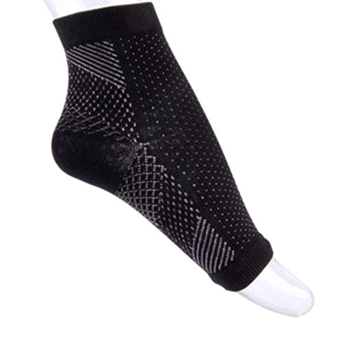 TOFLY Manicotto A Compressione Per Ginocchio, Calze Al Ginocchio Per Uomo &amp; Donna, Calze A Compressione Al Ginocchio Supporto Per Sollievo Dal Dolore, Artrite, Corsa, Sport, Strappi Del, Nero XXL