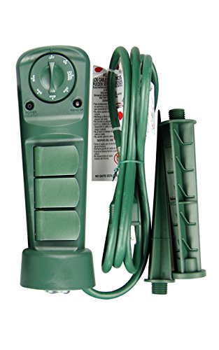Ecoplugs Outdoor Light Timer Outlet Waterproof, Christmas Lights Timer Switch Outlet, Automatic Light Switch Timer Programmable Green #TOP4