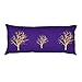 Space 1a Design - Cuscino Lungo, 70 x 30 cm, Motivo: Alberi in Inverno, 1 Set, Viola