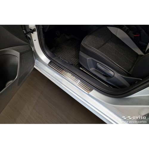 Seuils de portes inox Skoda Kamiq NW4 2019 2024 accessoire auto