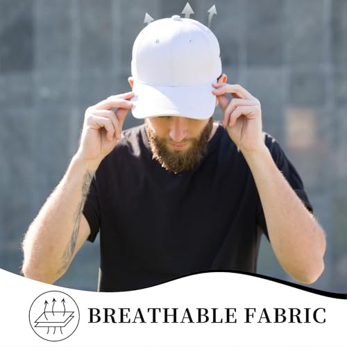 Image of Baseball Cap Hat Men Women Baseball Cap Adjustable Plain Hat One Size All Seasons Running Fishing Outdoor Activities