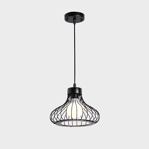 PAZWAHF 1~3 Lights Vintage Smeedijzeren Hanglamp, met Verstelbare Hoogte Voor Eetkamer Slaapkamer Woonkamer Keuken Eiland Foyer (met E27 Lamp)