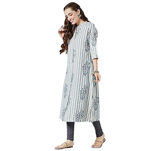 Image of STOP by Shoppers Printed Flex Regular Fit Womens Kurta