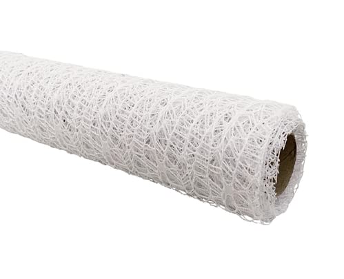 Rotolo A Rete Polycotton Bianco 4,5 MT Spider Bobina FIORISTI FIORAI BOMBONIERA Decorazione Regalo Fiori